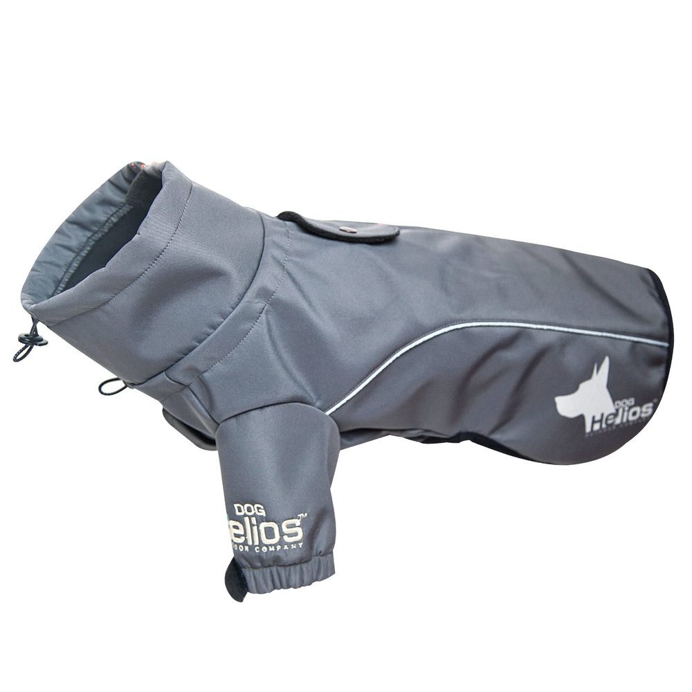 Dog Helios Extreme Grey Softshell Performance Fleece Dog Coat Small (14"-16")